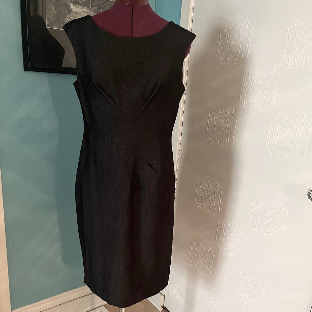 Deep Grey Sheath Dress by Calvin Klein